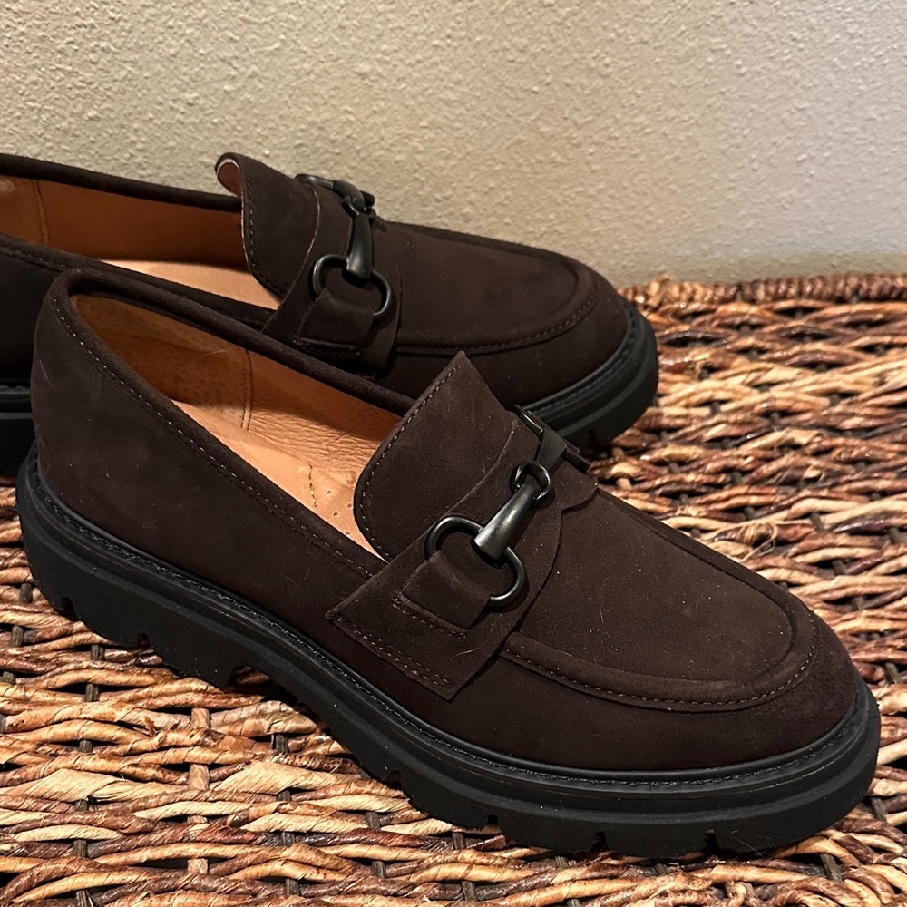 Sofft Men's Chocolate Brown Suede Bit Loafers